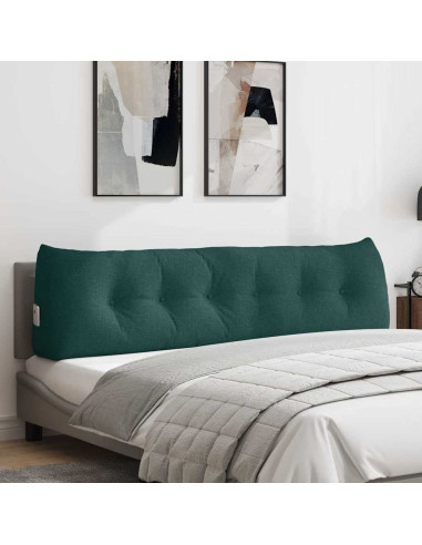 Cuscino per Schiena Verde Scuro 180 x 24 x 50 cm Tessuto