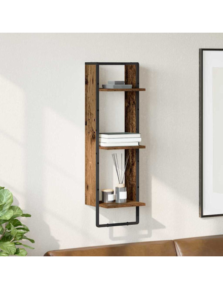 Scaffale da parete Legno vecchio 30 x 25 x 100 cm