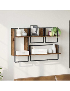 Set mensole da parete 4 pcs Legno vecchio 65 x 25 x 30 cm