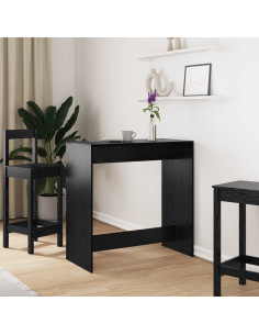 Tavolo da bar Rovere Nero 102 x 50 x 103,5 cm Legno multistrato