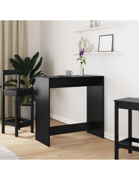 Tavolo da bar Rovere Nero 102 x 50 x 103,5 cm Legno multistrato