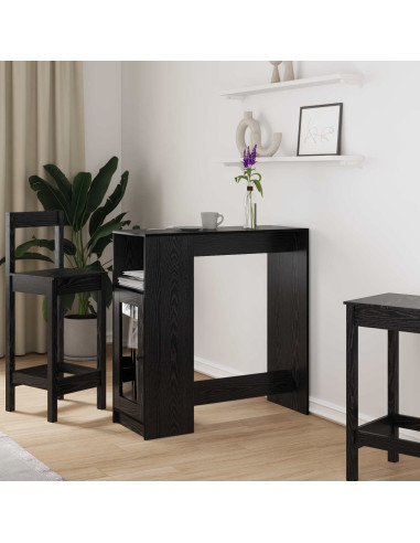 Tavolo da bar Rovere Nero 101 x 40 x 103,5 cm Legno multistrato