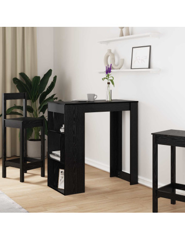 Tavolo da bar Rovere Nero 102 x 50 x 103,5 cm Legno multistrato