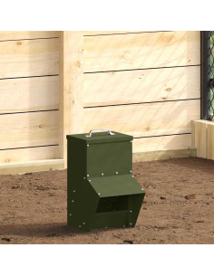 Feeder per pollo Verde oliva 20 x 25 x 35 cm
