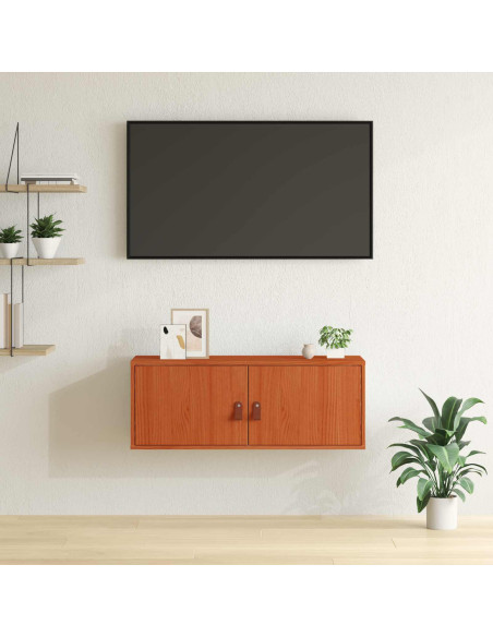 Armadietto a muro Marrone cerato 80 x 30 x 30 cm Pino massello