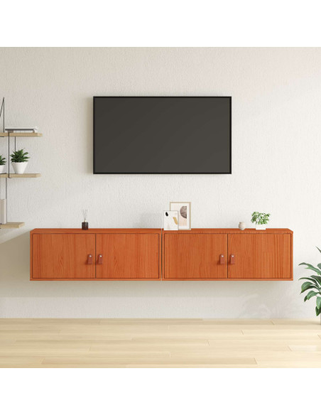 Armadietto a muro 2 pcs Marrone cerato 80 x 30 x 30 cm