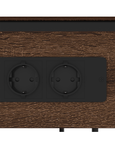 Armadio da Notte Rovere Marrone 41 x 28 x 76 cm