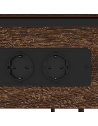 Armadio da Notte Rovere Marrone 41 x 28 x 76 cm