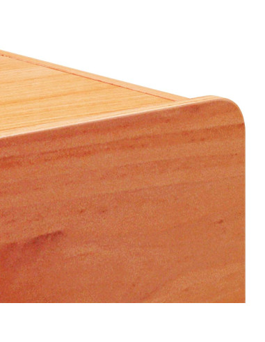 Comodino 2 pcs Marrone 39 x 34 x 33 cm Legno di pino massello