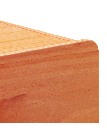 Comodino 2 pcs Marrone 39 x 34 x 33 cm Legno di pino massello