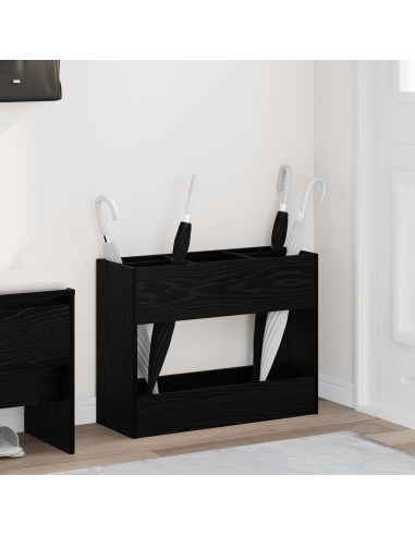 Supporto per Ombrellone Rovere Nero 65 x 24 x 50 cm