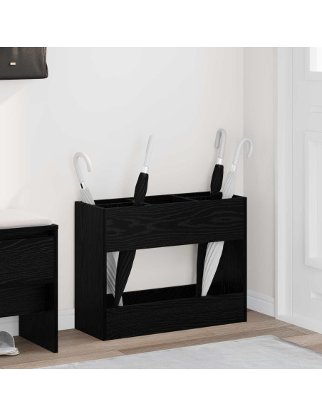 Supporto per Ombrellone Rovere Nero 65 x 24 x 50 cm