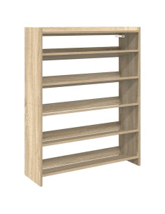 Scarpiera Rovere Sonoma 80x25x100 cm in Legno Multistrato