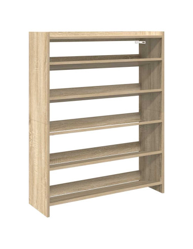 Scarpiera Rovere Sonoma 80x25x100 cm in Legno Multistrato