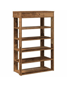 Scarpiera Legno Antico 60x30x98 cm in Legno Multistrato