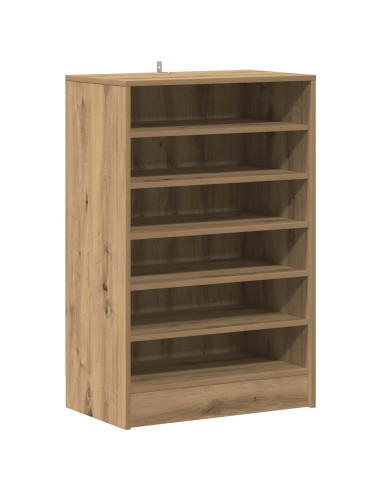 Scarpiera Rovere Artigianale 60x35x92 cm in Legno Multistrato