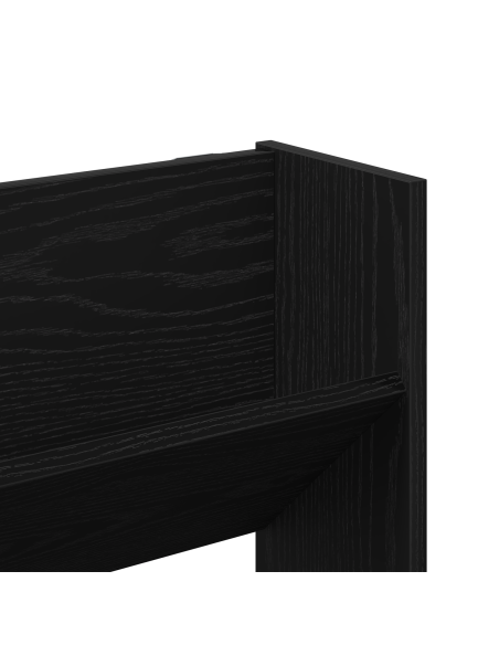 Mobile per scarpe 2 pcs Rovere Nero 85 x 18 x 90 cm