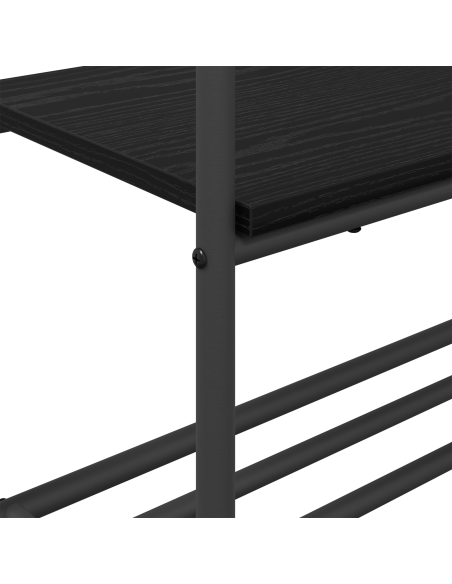 Stendibiancheria Rovere Nero 77 x 30 x 171 cm Legno multistrato