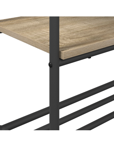 Stendibiancheria con lo scaffale Rovere Sonoma 77 x 30 x 171 cm