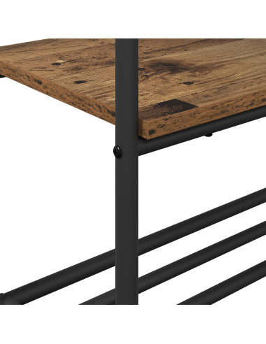 Stendibiancheria con lo scaffale Legno vecchio 77 x 30 x 171 cm