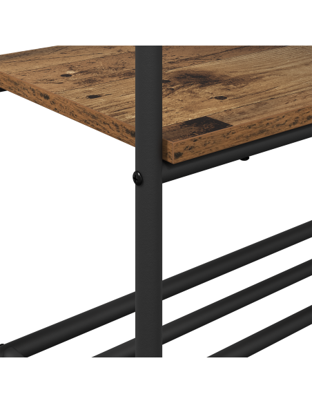 Stendibiancheria con lo scaffale Legno vecchio 77 x 30 x 171 cm