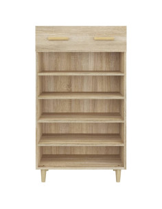 Scarpiera Rovere Sonoma 60x35x105 cm in Legno Multistrato