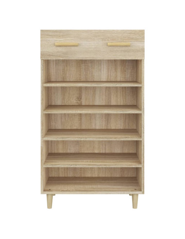 Scarpiera Rovere Sonoma 60x35x105 cm in Legno Multistrato