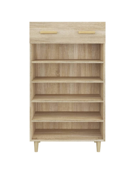 Scarpiera Rovere Sonoma 60x35x105 cm in Legno Multistrato
