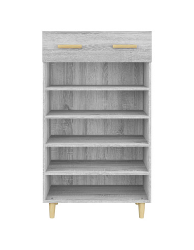 Scarpiera Grigio Sonoma 60x35x105 cm in Legno Multistrato