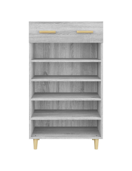 Scarpiera Grigio Sonoma 60x35x105 cm in Legno Multistrato