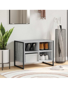 Mobile per scarpe Grigio Sonoma 60 x 35 x 44 cm