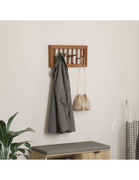 Gruccia Marrone 50 x 11 x 25 cm Legno di Mogano Massello