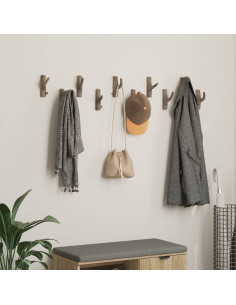 Gancio Marrone 4 x 4 x 14 cm Legno Recuperato Massello