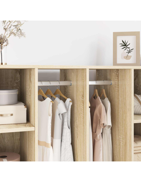 Asta per armadio 12 pcs Argento 764 x 15 x 29 mm