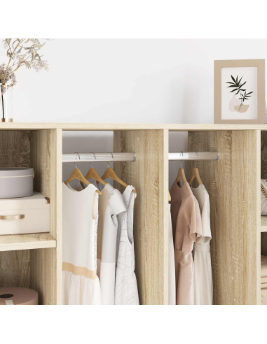 Asta per armadio 2 pcs Argento 764 x 15 x 29 mm