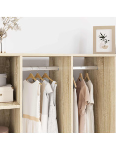 Asta per armadio 2 pcs Argento 764 x 15 x 29 mm