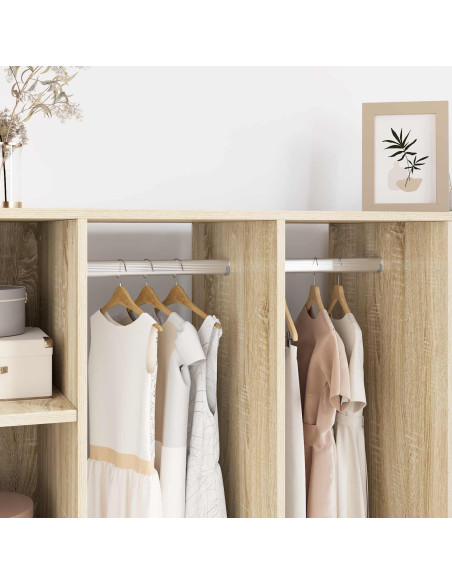 Asta per armadio 2 pcs Argento 764 x 15 x 29 mm