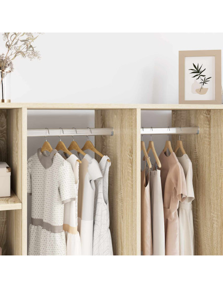 Asta per armadio 2 pcs Argento 764 x 15 x 29 mm