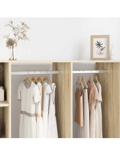 Asta per armadio 12 pcs Argento 764 x 15 x 29 mm