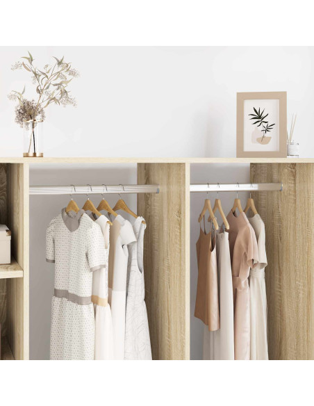 Asta per armadio 12 pcs Argento 764 x 15 x 29 mm