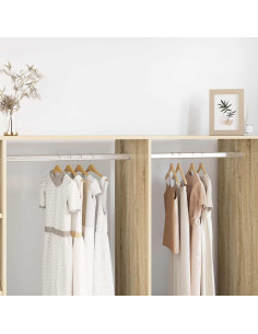 Asta per armadio 2 pcs Argento 764 x 15 x 29 mm