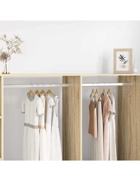 Asta per armadio 12 pcs Argento 764 x 15 x 29 mm