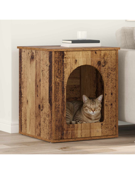 Casa per Gatti Legno vecchio 53 x 52 x 62 cm Legno multistrato