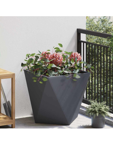 Fioriera Antracite 50 x 50 x 50 cm Acciaio