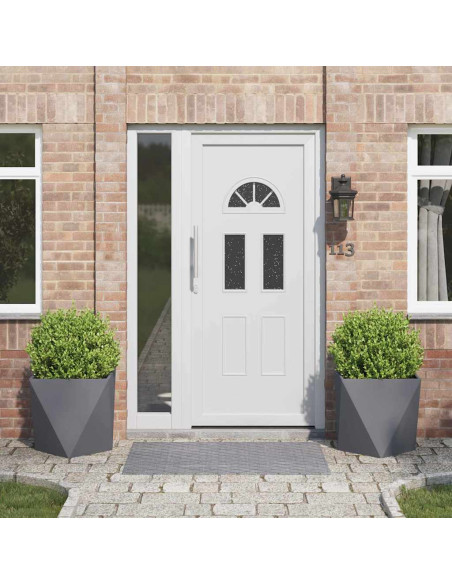 Fioriera 2 pcs Antracite 50 x 50 x 50 cm Acciaio