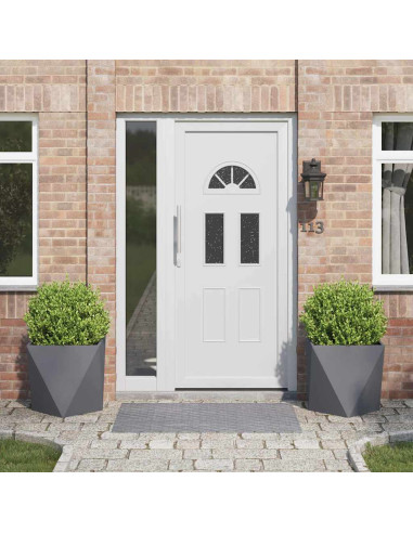 Fioriera 2 pcs Antracite 50 x 50 x 50 cm Acciaio