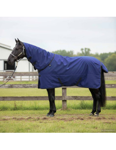 Coperta per Cavalli Verde Scuro e Nero 95 cm Poliestere