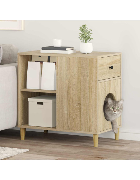 Casa per Gatti Sonoma 72 x 42.5 x 70 cm Legno multistrato