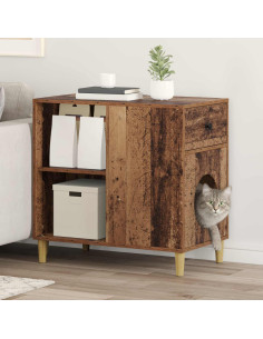 Casa per Gatti Legno vecchio 72 x 42.5 x 70 cm