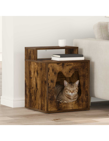 Casa per Gatti Rovere fumé 42,5 x 40 x 53,5 cm